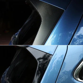 Para Subaru Forester 2019-2022 2PCS de Estacionamento Traseiro pára-brisa, Painel de Decorar o Exterior Adesivos de Fibra de Carbono Guarnição Decalque de Acessórios para carros