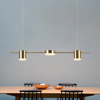 Moderna Led Luzes Pingente para Cozinha Sala de Jantar Ilha Hanging Lamp Candelabros Decoração de Mesa de dispositivos Elétricos de Iluminação Interior Longo