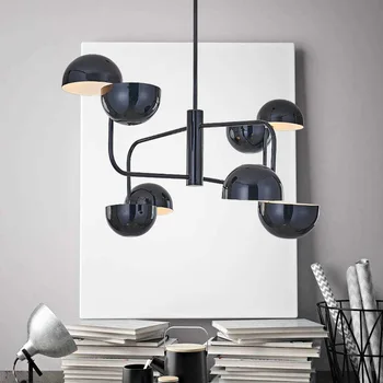 Designer Nórdicos espalhados hemisfério lustre de sala de estar, sala de jantar estudo de quarto criativa café quarto modelo da lâmpada do quarto
