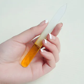 2pcs/set lima para Unhas Cristal Polimento Arquivo de Vidro Nail Art Manicure Arquivo para as Mulheres, a Menina Profissional de Polimento