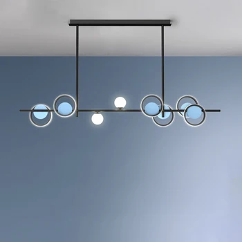 Moderna Iluminação de LED Luminárias Criativas Sala de Jantar Luzes de Teto Minimalista de Decoração de Casa de Lâmpada de Teto Acessórios de Cozinha