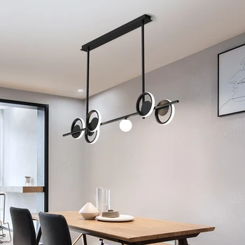 Moderna Iluminação de LED Luminárias Criativas Sala de Jantar Luzes de Teto Minimalista de Decoração de Casa de Lâmpada de Teto Acessórios de Cozinha
