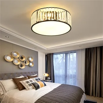 Cristal de Iluminação de Teto Pós-modernos de Luxo Lâmpada LED dispositivos Elétricos de Casa Para a Decoração do Bedroom