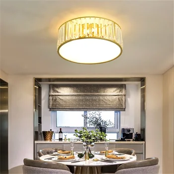 Cristal de Iluminação de Teto Pós-modernos de Luxo Lâmpada LED dispositivos Elétricos de Casa Para a Decoração do Bedroom