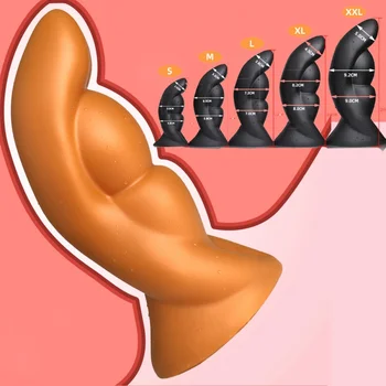 Enorme Anal Gay Brinquedo De Silicone Grande Plug Anal Plug Anal Massagem De Próstata Vaginal Ânus Estimulação Dilatador Brinquedos Sexuais Para Homens Mulheres