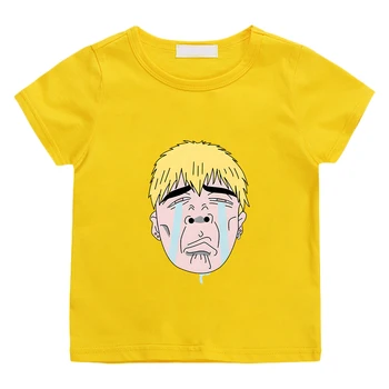 Grande Professor Onizuka Eikichi T-shirt 100% Algodão Casual Manga Curta T-shirt de Anime Japonês Gráfico Camisetas Engraçadas Meninos/Meninas
