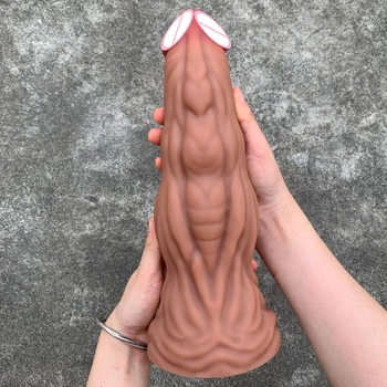 1,2 kg Enorme Plug Anal em Silicone Plug anal Massagem de Próstata Realista Pênis, Vagina, Anal Expansão de Brinquedos Sexuais Para as Mulheres, Orgasmo Anal