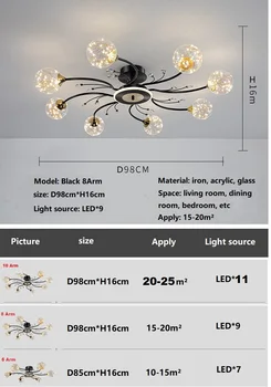 Cristal novo, Moderno Lustre de Teto do DIODO emissor de Luzes Para a Sala Quarto Cozinha dispositivo elétrico de Luzes do DIODO emissor de Lustres de Teto Lâmpada