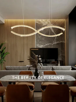Moderna iluminação do candelabro sala de estar conduziu o dispositivo elétrico claro de jantar ouro, lustres de teto quarto minimalista, lâmpada de teto cozinha
