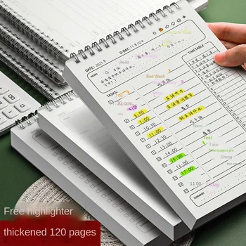 2022 A5 Agenda Planejador Do Caderno Diário, Semanal Para Fazer A Lista Objetivo Hábito Horários Organizador Notebook Para A Escola, Papel De Carta Oficial