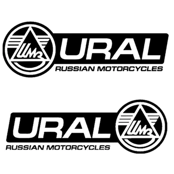 8*24cm Motocicletas Ural engraçado adesivo de carro de vinil decalque branco/preto-car auto adesivos para carro pára-choque janela do carro decoração