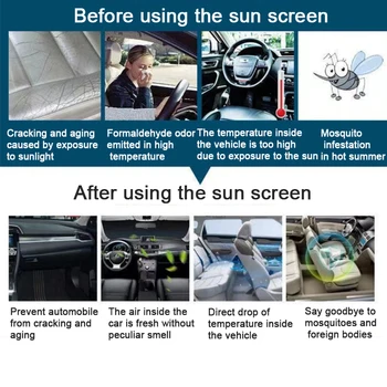 2PCS Universal Estilo Carro Acessórios Lado do Sol Janela Sombra da Cortina da janela Traseira Tampa de Proteção UV, Viseira pára-Sol Escudo