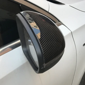 De Fibra de carbono de Cor Espelho Retrovisor Tampa Guarnição 2Pcs Para a Mercedes Benz CLA C118 2019 2020 ABS Estilo Carro de Exteriores Modificado
