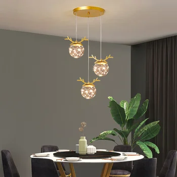 Lustres de 2023, decoração do salão de decoração do quarto de led para Teto, Sala de jantar, Iluminação interior lampadario Lâmpadas de Luz Pendente
