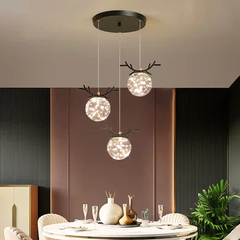 Lustres de 2023, decoração do salão de decoração do quarto de led para Teto, Sala de jantar, Iluminação interior lampadario Lâmpadas de Luz Pendente
