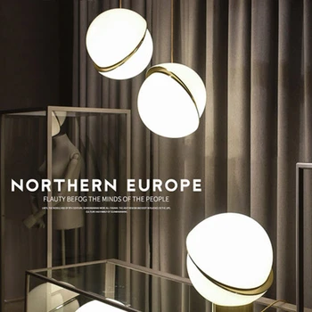 Nordic LED Moderna de Bolha Branco Bola Pingente Luzes da Cozinha de Jantar, Sala de estar, Restaurante, Quarto de Ouro lustre Lustre