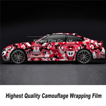Alta qualidade de camuflagem envolver a película de Camo Vinil Camo Película de Vinil Carro Envoltório Camo Vinil de Moldagem de Adesivo de Carro para high end