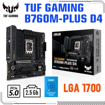 ASUS TUF JOGOS B760M-PLUS D4 placa-Mãe Intel B760 placa-mãe LGA 1700 DDR4 PCI-E 5.0 M. 2 Suporte Intel 12, 13 Gen CPU Novo