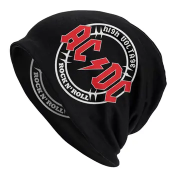 AC DC a Música Heavy Metal Bonnet Homme Legal Chapéu de Malha Para os Homens, as Mulheres Quente Inverno Australiano Banda de Rock Beanies Caps