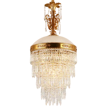 DINGFAN Preço de Fábrica francesa de Luxo, Grandes Bronze luminária Sala de Cobre Antigo Vela do Candelabro