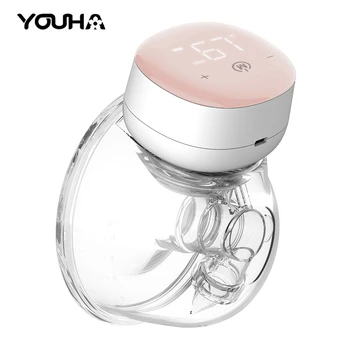 YOUHA Wearable Mama Bombas de Mãos Livres Electric Bomba de leite Portátil, Baixo nível de Ruído de Conforto Coletor de Leite para a Amamentação BPA-free