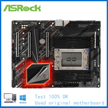 Para a ASRock Para Intel X399 Fantasma de Jogos 6 Soquete TR4 M,2 portas SATA PCI-E 3.0 placa-Mãe do Computador Usado Desktop placa-mãe