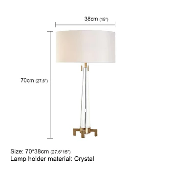 DLMH Moderna de Cristal da Lâmpada de Mesa LED Nórdicos Branco Criativo Luz da Mesa-de-Cabeceira Decoração para Home Sala Quarto de Hotel