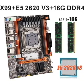 KEYIYOU X99H D4 LGA 2011-3 Kit Xeon E5 2620 V3 e 2*8GB=16G DDR4 2133MHZ ECC REG Memória RAM