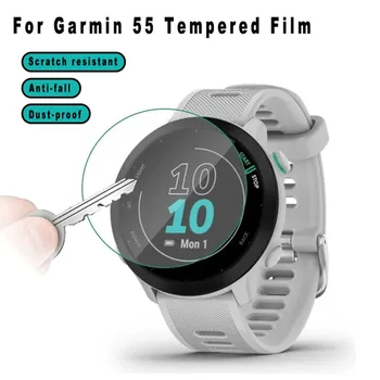 1/3/5PCS Protetor de Tela Para Garmin Forerunner 55 Smart Watch Vidro Temperado Transparente HD Bracelete de Esportes Película Protetora
