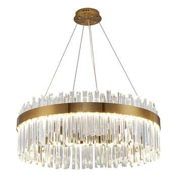 Nordic cristal de Ouro/ Chrome lustre luxuoso lustre lustre de iluminação para a sala de jantar, sala de estar, quarto, equipamento de iluminação