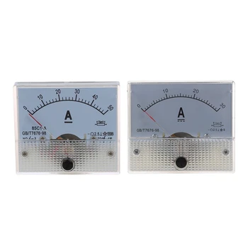 2 Pcs 85C1 Analógicas de Corrente Medidor de Painel AMP Amperímetro, 1 Pcs DC 0-50A & 1 Pcs DC 30A