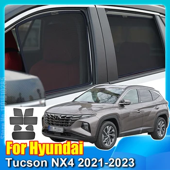 Para Hyundai Tucson NX4 2021-2023 Magnético Viseira de Sol do Carro Acess Janela de Cobertura de pára-brisa pára-Sol Cortina de Malha de Sombra