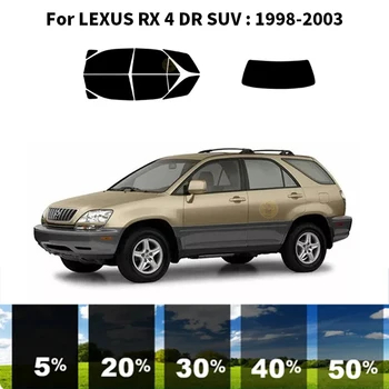 Pré-cortados nanoceramics carro UV Janela Matiz Kit de películas Automotivas Para LEXUS RX 4 DR SUV 1998-2003