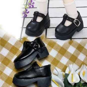 H02-035 crianças brinquedo artesanal BJD/SD boneca sapatos de 1/6 30cm preto Elegante tanga de couro sapatos de 1pair