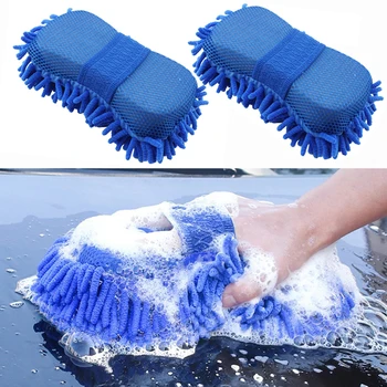 1Pc Coral Esponja Lavador de carros Esponja de Limpeza, Cuidados com o Carro Detalhando Pincéis de Esponja de Lavar roupa Automática Luvas Estilo de material de Limpeza