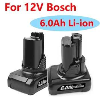 12V Bosch 6.0 Ah Li-ion BAT420 Substituição da Bateria para Bosch BAT411 BAT412 BAT413 BAT414 10.8 V Bateria de Ferramentas elétricas sem Fios