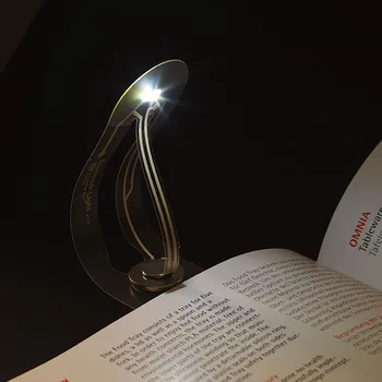 1pcs Mini Ultra Fino Indicador DIODO emissor de Luz do Livro Dobrável Criativo Proteção para os Olhos Lâmpadas para Leitura de Lâmpadas Novidade Cartão Lanterna