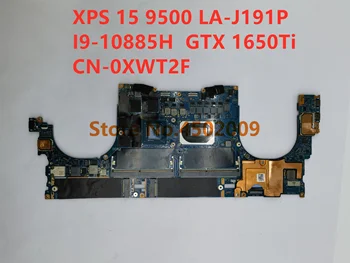 CN-0XWT2F para Dell XPS 15 9500 0XWT2F XWT2F LA-J191P Laptop placa-Mãe com I9-10885H GTX 1650Ti 100% testado e a placa principal