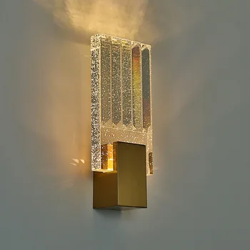 Cristal da Lâmpada de Parede Moderna Nórdicos da Parede do DIODO emissor de Luz de Luxo Arandelas de Iluminação interna de Decoração Para Sala de estar, Quarto de Cabeceira de Fixação