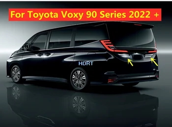 Para A Toyota Noé Voxy 90 Série De 2022 + Estilo Do Carro Porta Traseira Do Tronco Tira Licença Moldura Da Placa De Guarnição Laterais Da Tampa Do Protetor De Acessórios