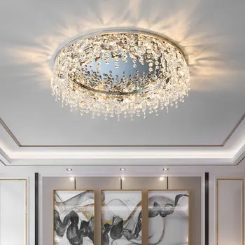 Moderno, Lâmpada de Teto LED Nórdicos Simples Luz de Luxo Criativo Borboleta Lustre de Cristal Adequado Para a Sala de luzes Quarto