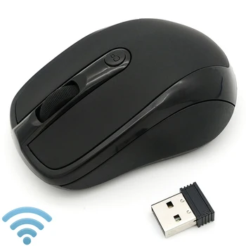 Rato sem Fio do USB 2000DPI Ajustável Receptor Óptico de Computador de 2,4 GHz Ergonômico Mouses Para notebook PC Mouse