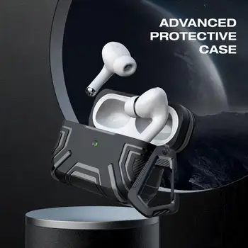 Fone De Ouvido Almofada Resistente A Alto Impacto Anti-Estático De Cobertura Total Pendurado Com Fivela De Fone De Ouvido Caso Para AirPods Pro2
