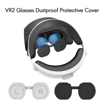 VR Protetor de Lente Tampa Tampa da Lente Macia Óculos de Silicone Casos de Manga Anti-risco Tampa Para PS VR2 Fone de ouvido