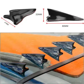 Estilo carro 3D adesivos de carros Universal Gerador de Vórtice Difusor de Barbatana de Tubarão Para Asa Spoiler de Tejadilho pára-brisa