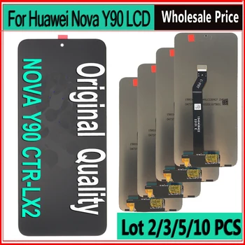 2/3/5/10 Peça/muito Original Para Huawei Nova Y90 LCD CTR-LX2 Tela de Exibição do Painel de Toque de Substituição Digitador