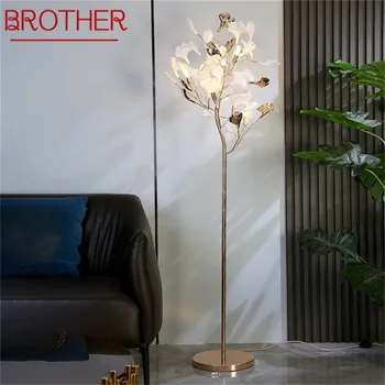 IRMÃO Nórdicos Criativa luminária de Chão Ginkgo Forma de Flor de Luz de LED Moderna Decorativos para Casa, Vivendo de Cama, de Quarto