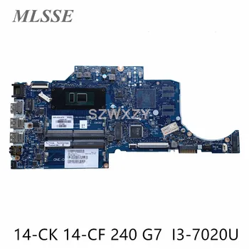 Usado Para Hp 14-CK 14-CF 240 G7 Laptop placa-Mãe L23230-601 L23230-001 Com i3-7020U DDR4 6050A2977601 MB 100% Testado Navio Rápido