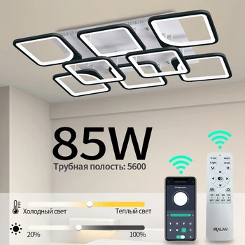 IRALAN Inteligente Quadrado LED Luzes do Teto Para a Cozinha Diningroom de Decoração do Quarto de Fixação W/Remote Dimmable