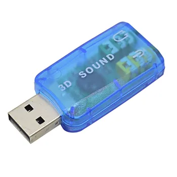 TISHRIC Placa de Som USB 5.1 Canais Virtuais Spdif CD de Áudio, Placa de Adaptador de Microfone Fone de ouvido Interface Para Mac/Janela/Compter
